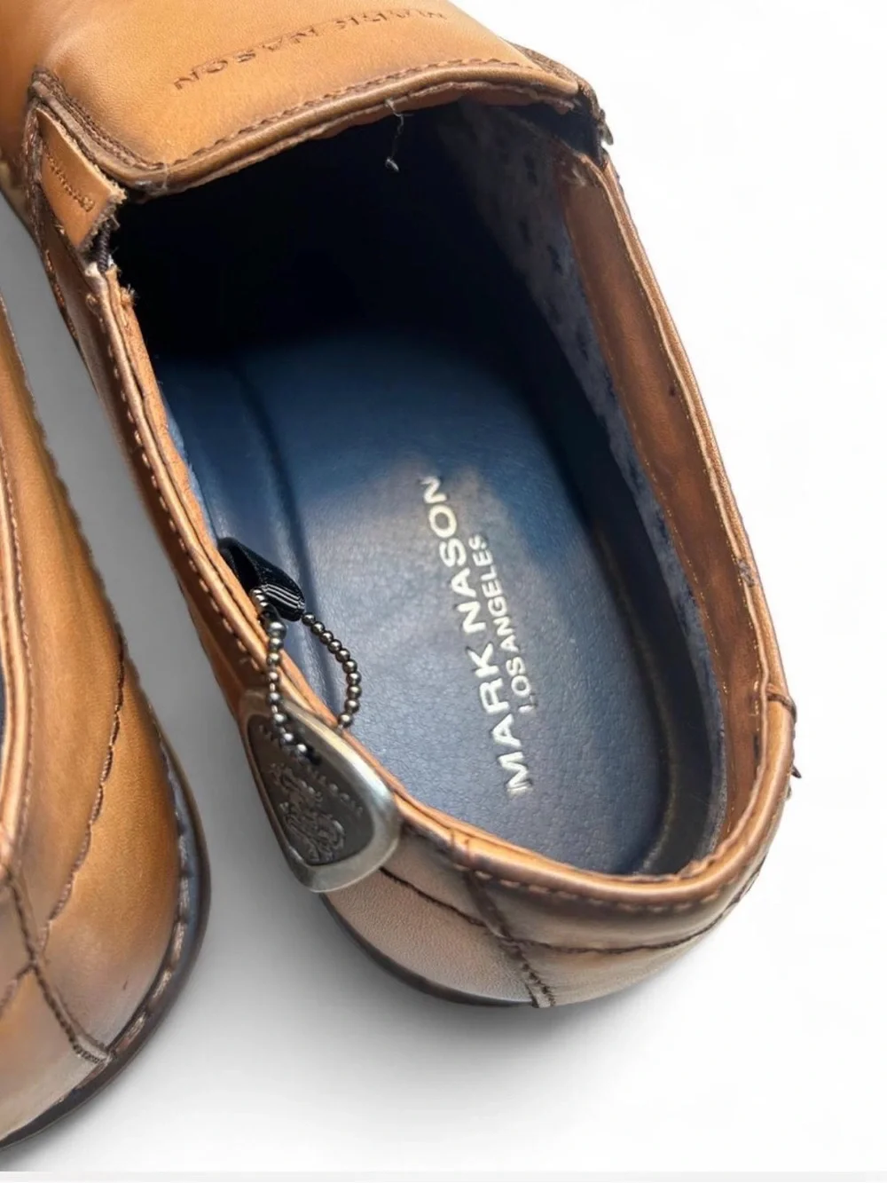 Mark Nason Men's Slip-On Leather Shoes - Brown